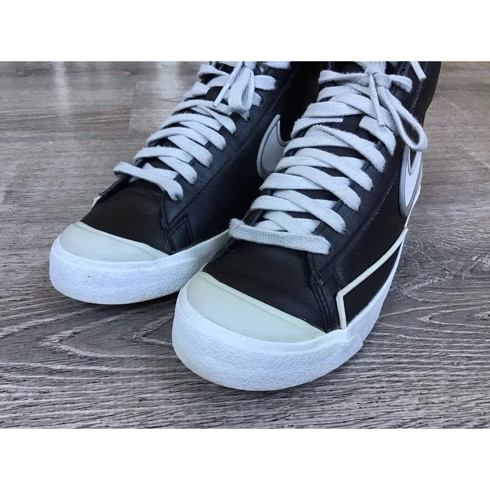 Nike Blazer Mid 77 Infinite Mens Size 7.5 US DA7233-001 Black White Leather Shoe